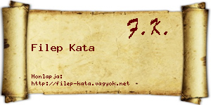 Filep Kata névjegykártya